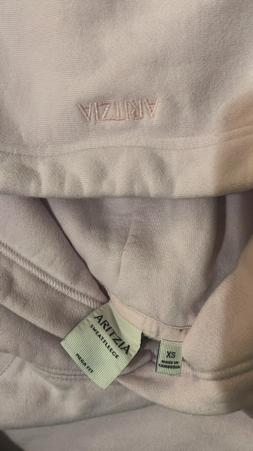 ARITZIA Sweatfleece Hoodie XS Lavender - photo 2