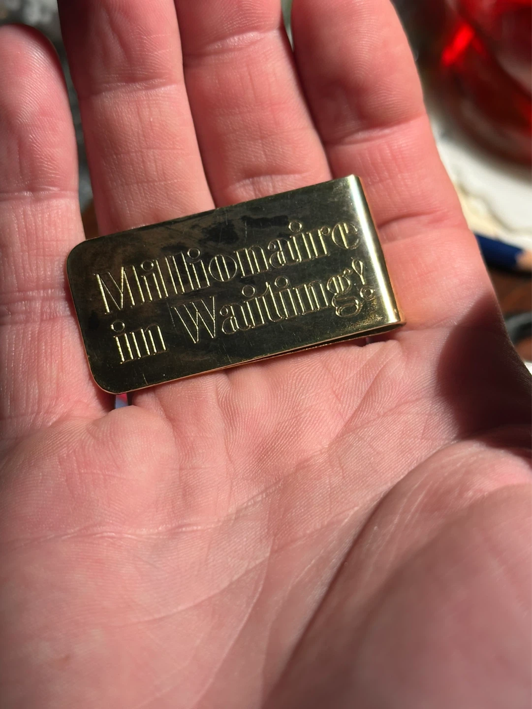 Rare B.C. lottery Corporation Brass Money Clip