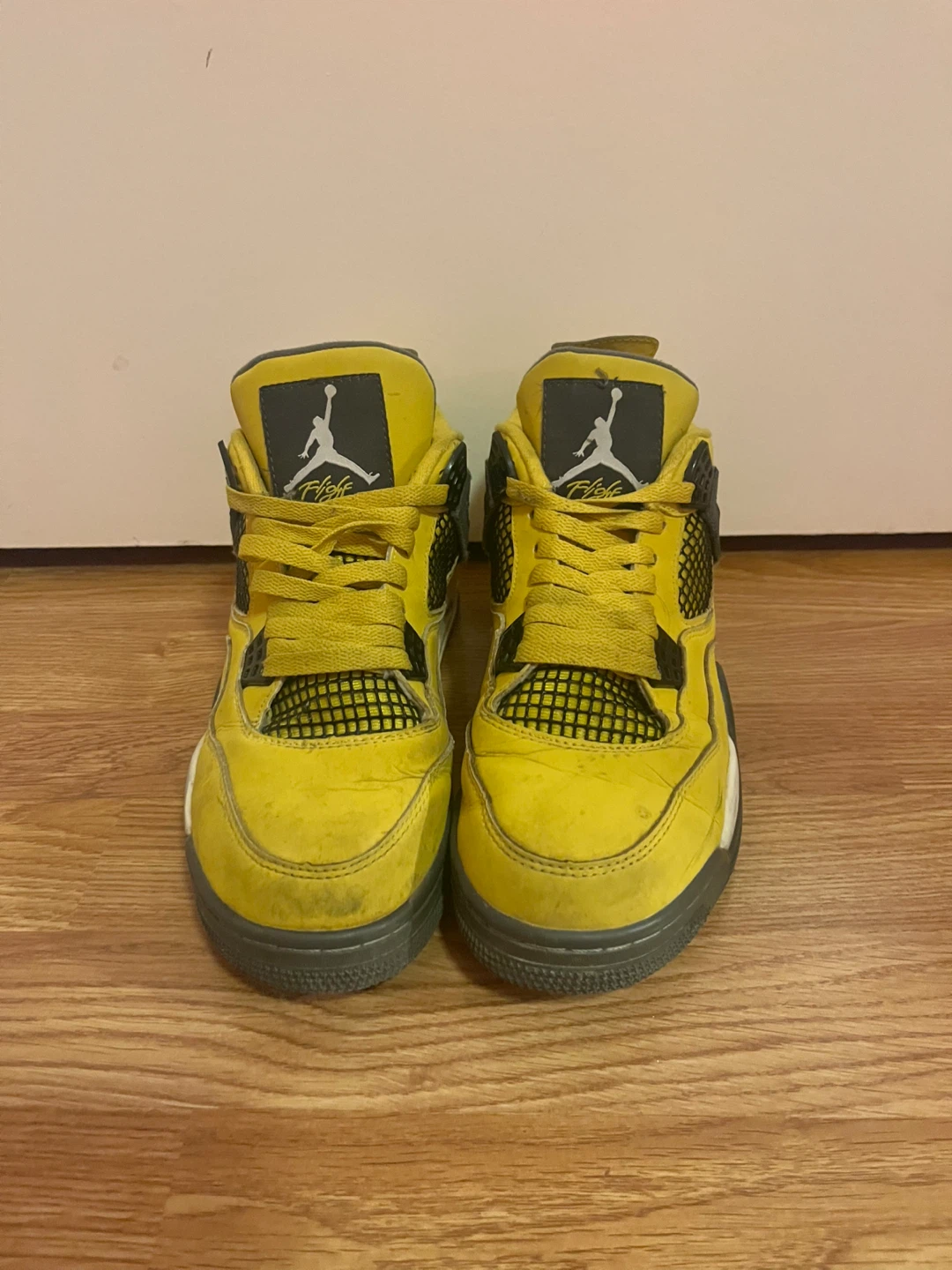 Air Jordan 4 Yellow Sneakers r3p size 8 mens