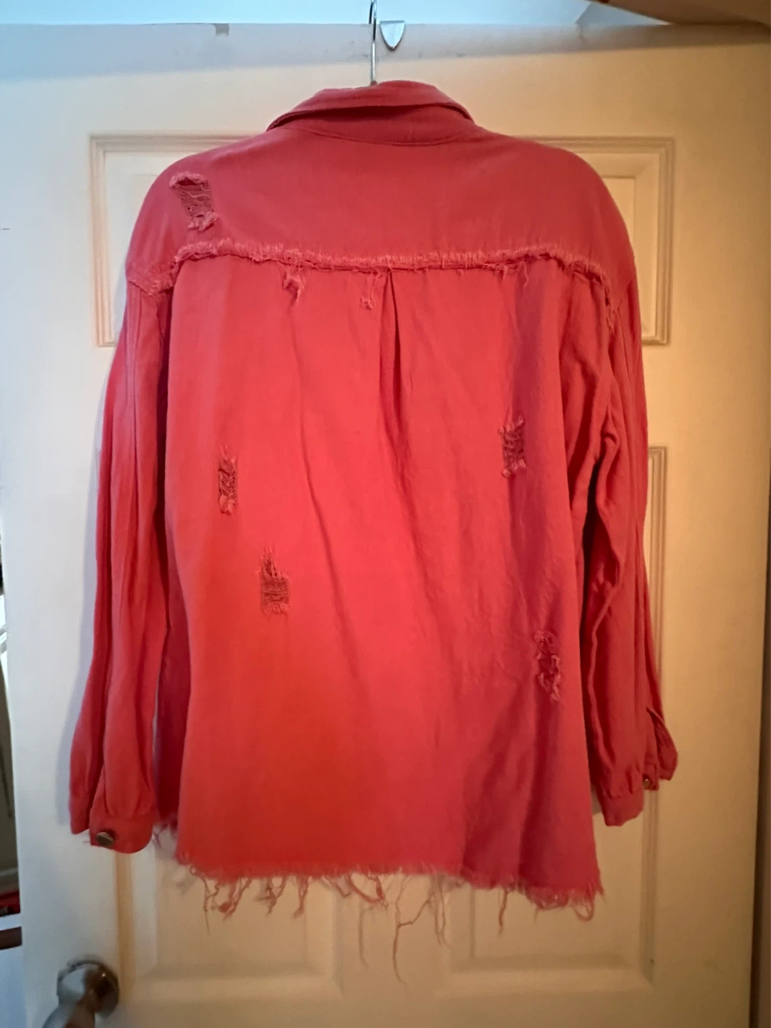 Women's  Distressed Denim jacket/ shirt - photo 3