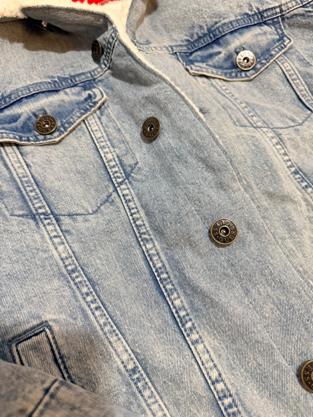Guess Sherpa Denim Trucker Jacket Women - photo 5