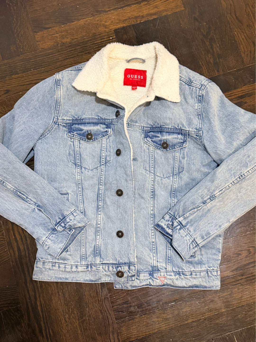 Guess Sherpa Denim Trucker Jacket Women - photo 2