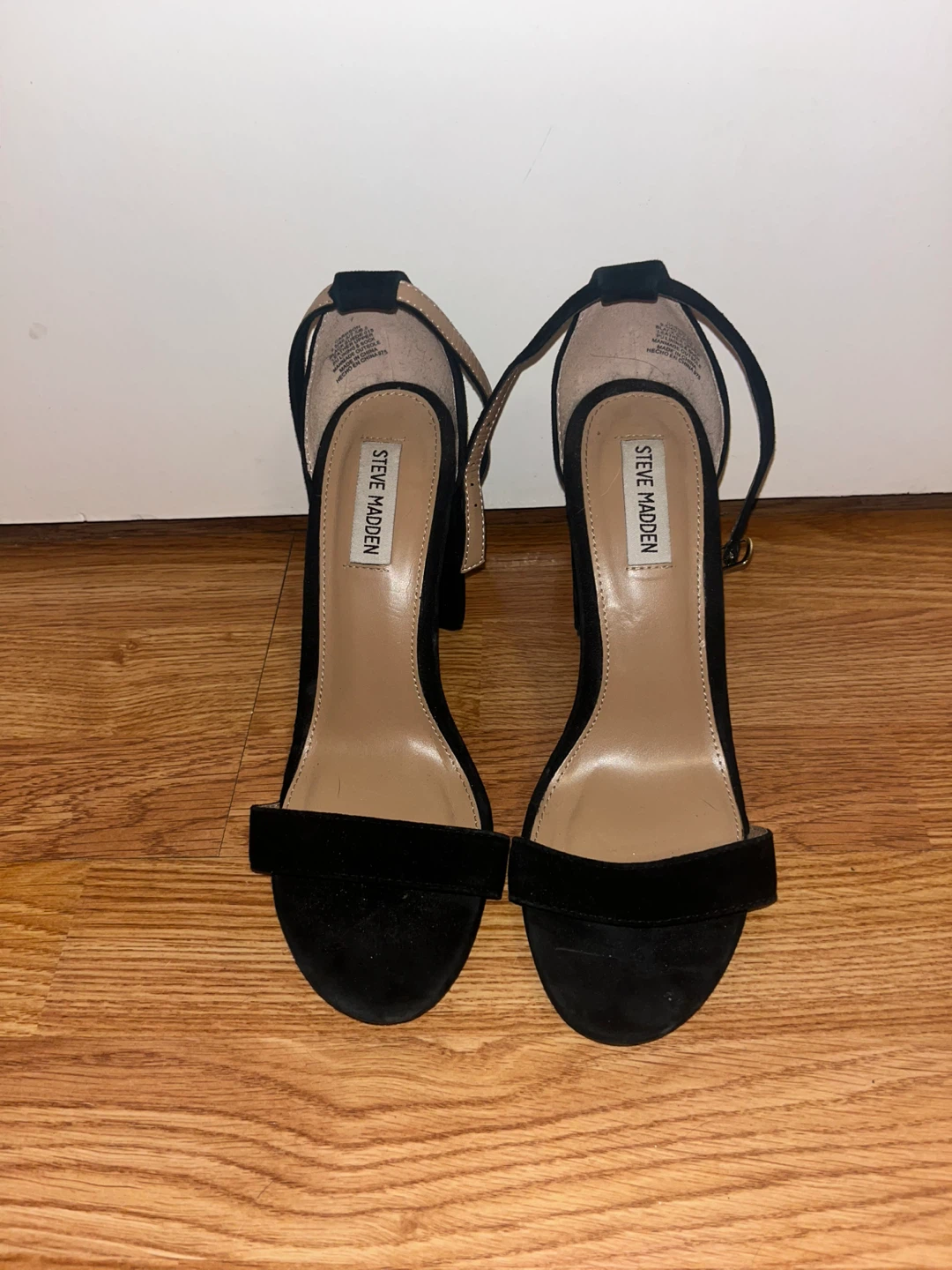 Steve Madden Black Suede Heels
