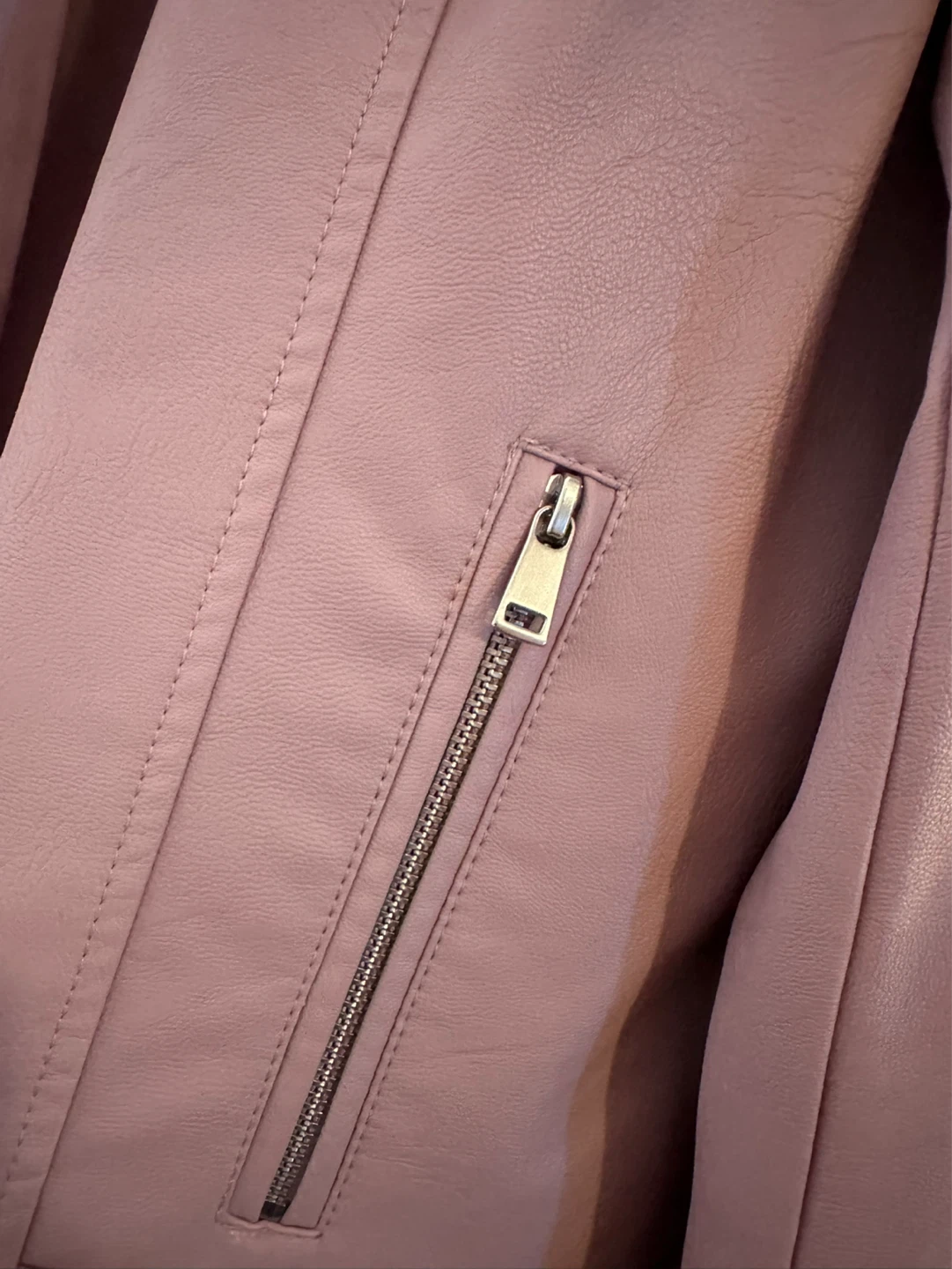 Reitmans Pink Faux Leather Moto Jacket - photo 3