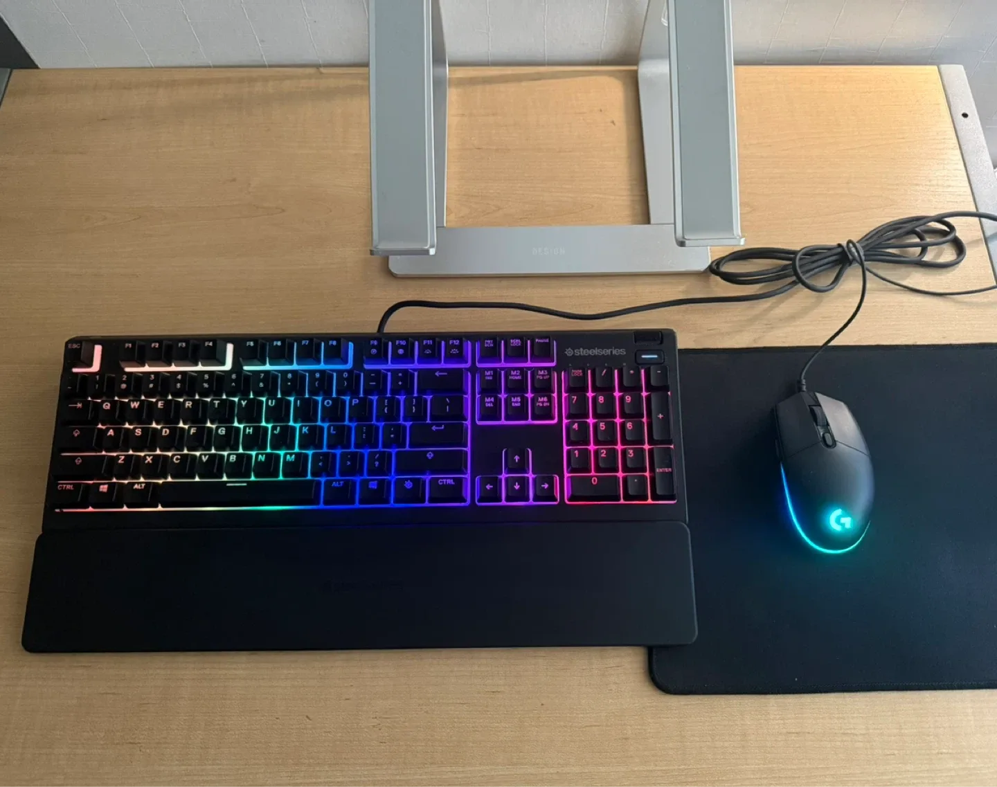 Gaming Setup Accessories (Mouse, Keyboard, Laptop Stand)
