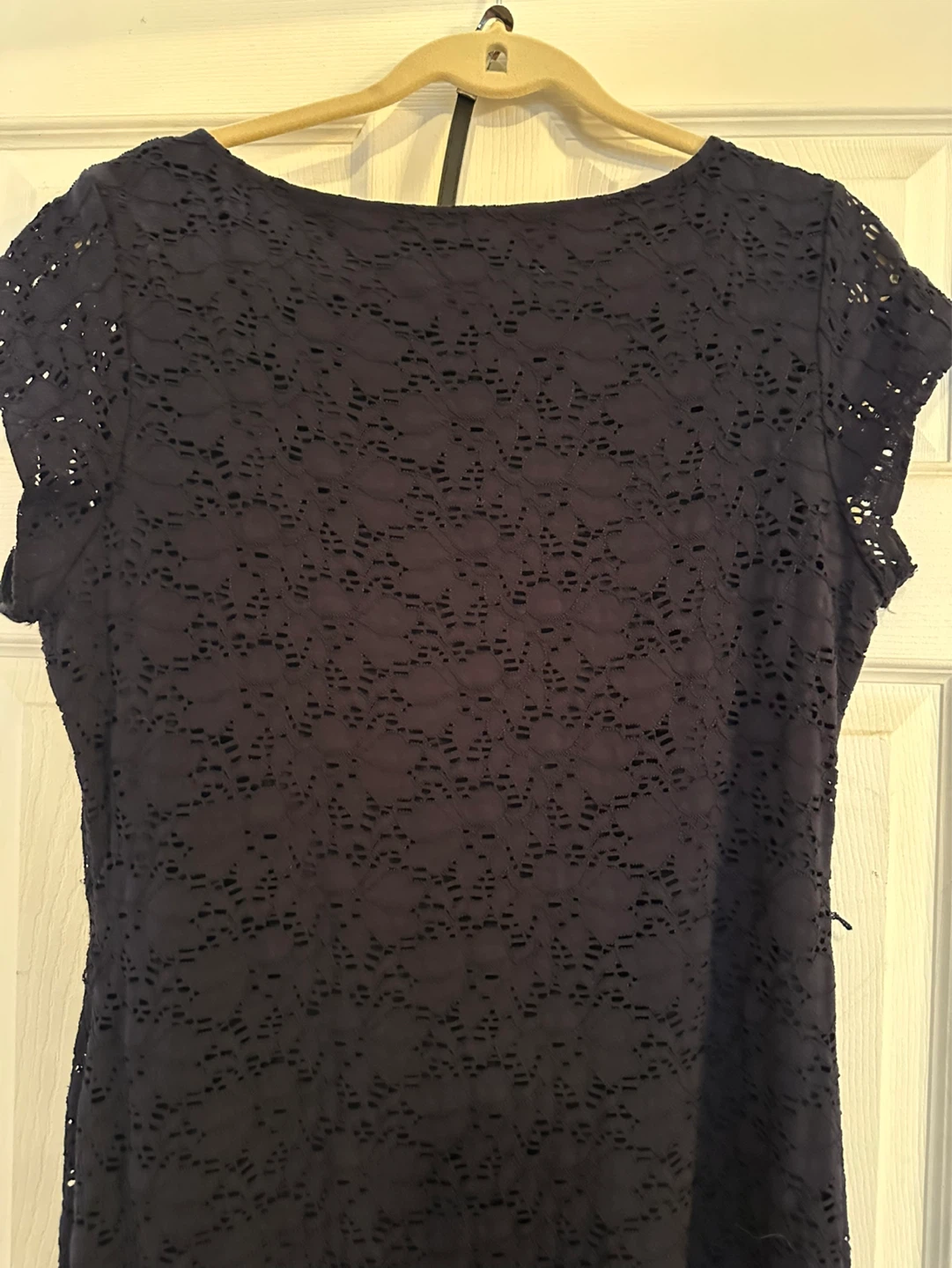 Laura navy blue  Lace Sheath Dress - photo 4