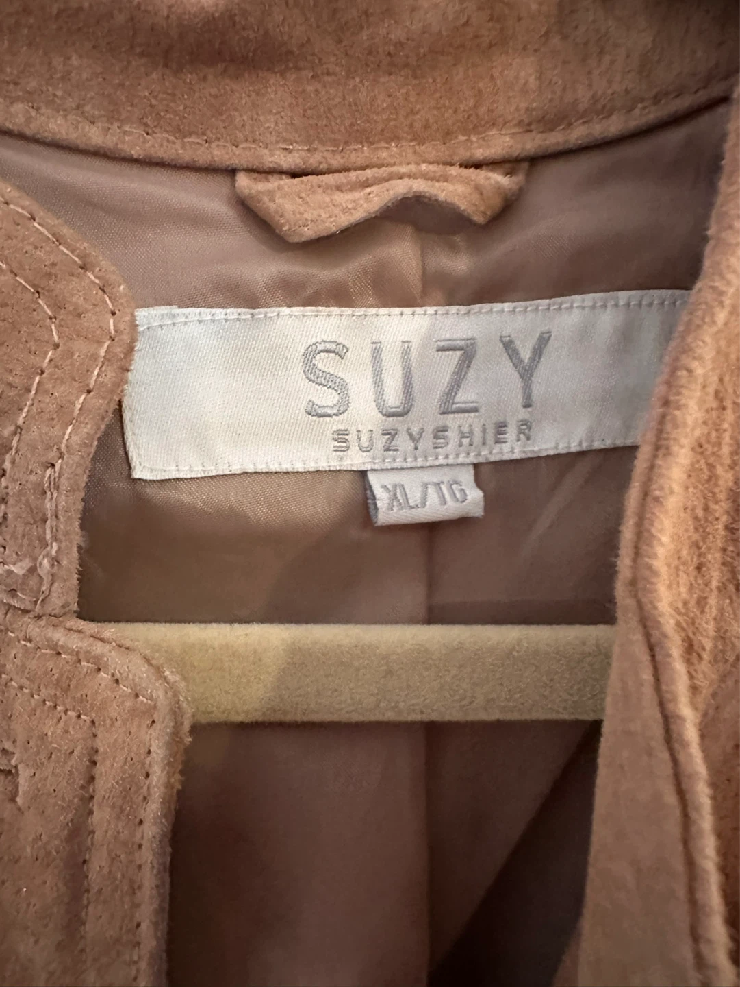 Suzy Shier faux Suede Button-Up Jacket XL - photo 3