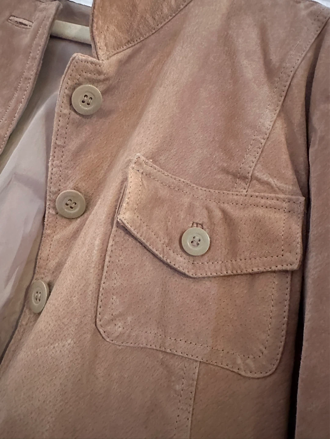 Suzy Shier faux Suede Button-Up Jacket XL - photo 2