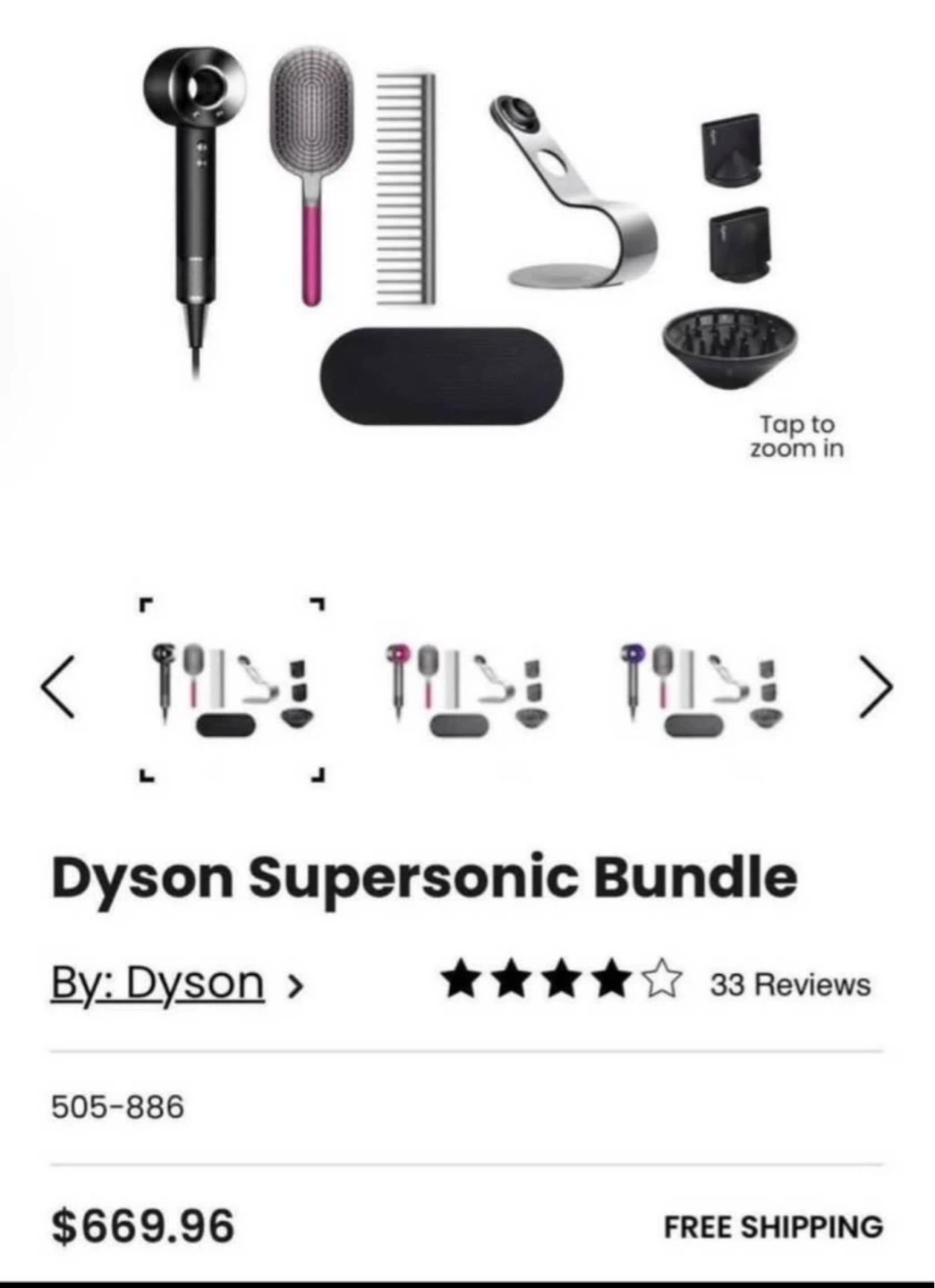 Dyson supersonic bundle