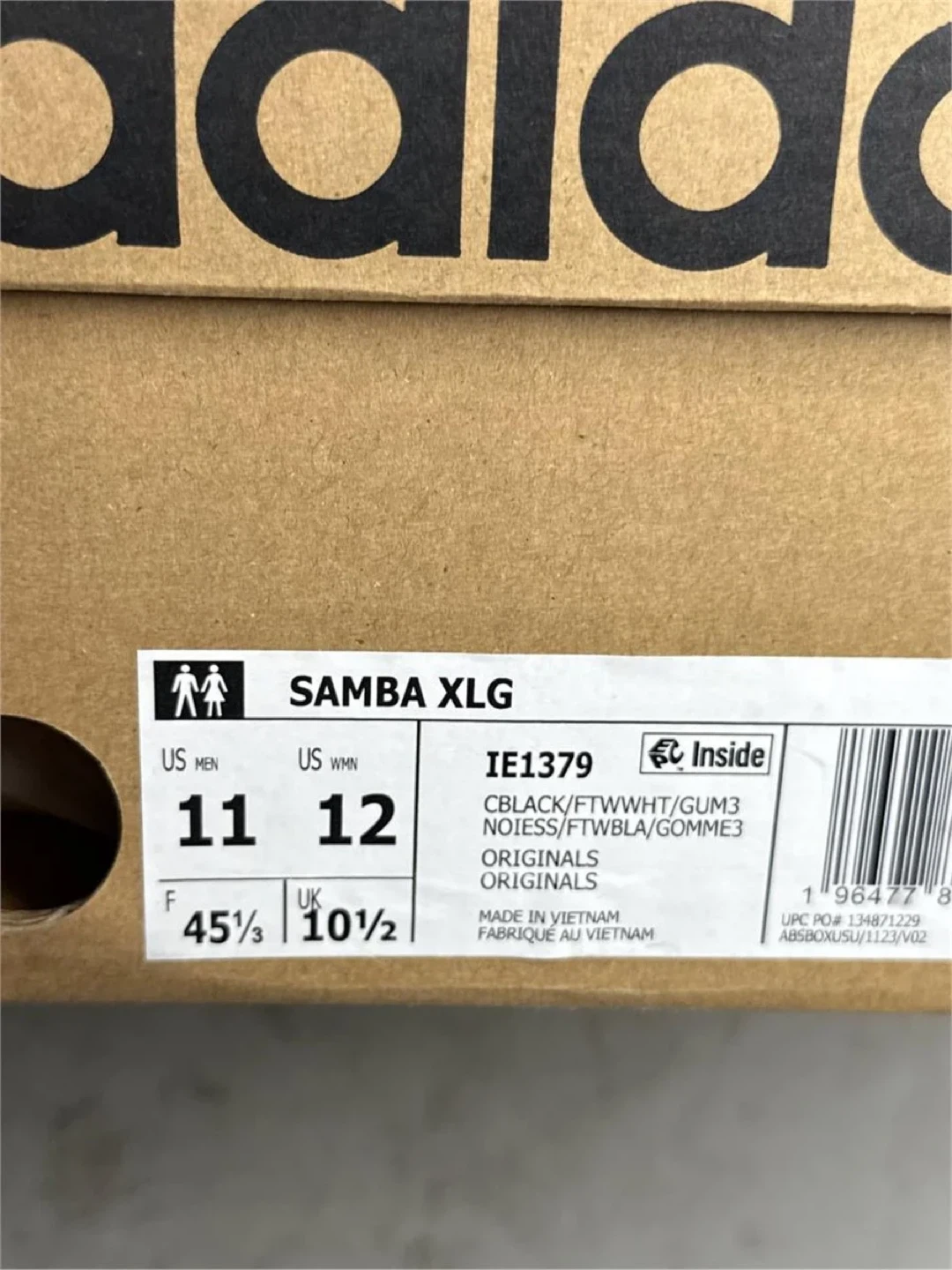 Adidas Samba XLG Men's Shoes - Black/White - photo 2