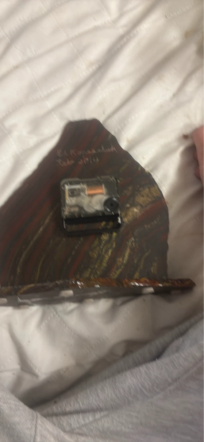 Unique Stone Table Clock