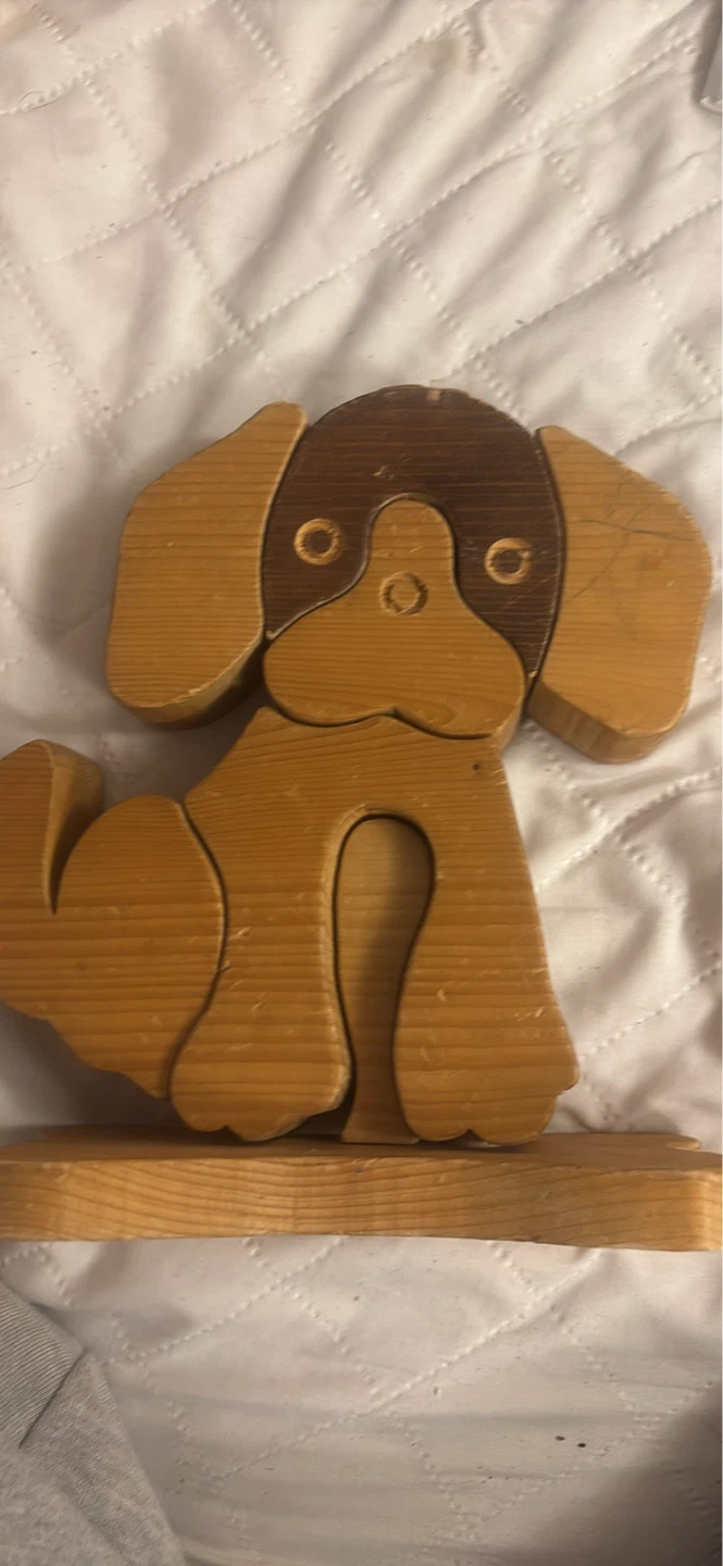 Wooden Dog Puzzle Toy - photo 3