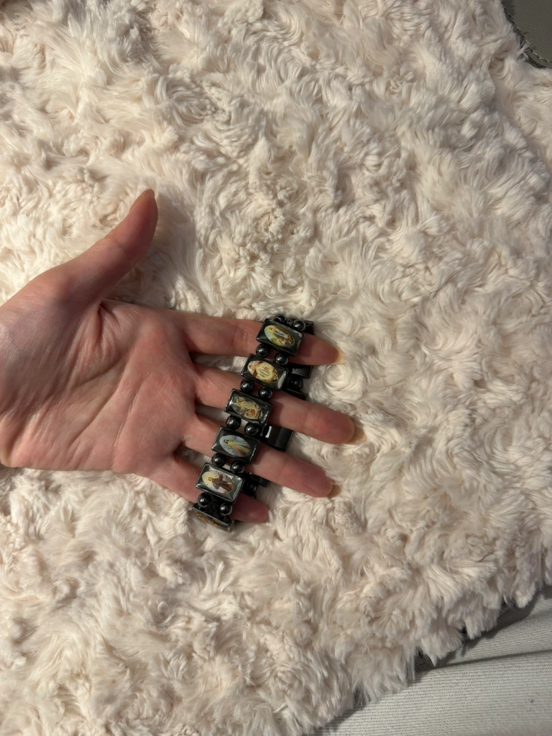 Stretch Bracelet with Religious Icons - photo 2