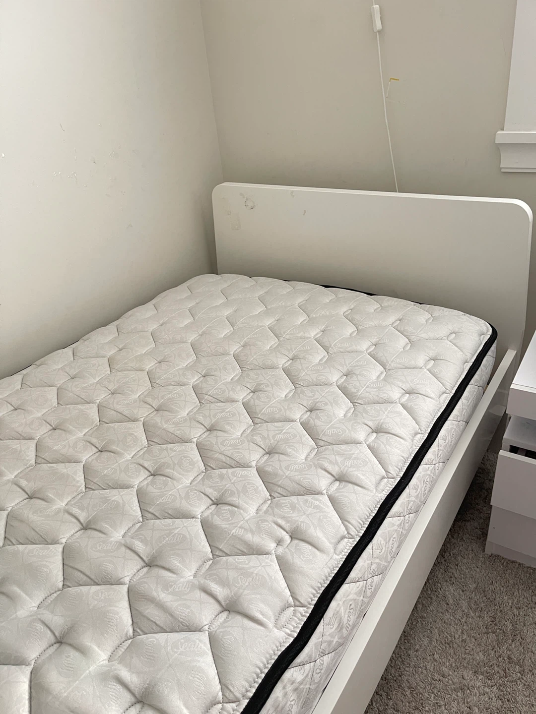 IKEA MALM bed frame and Sealy Posturepedic Single Mattress