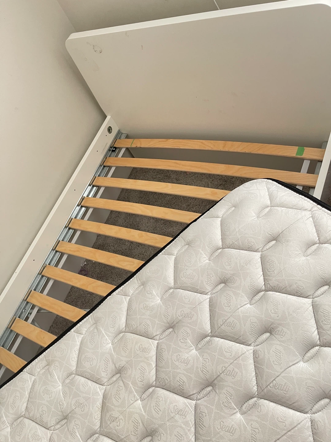 IKEA MALM bed frame and Sealy Posturepedic Single Mattress - photo 3
