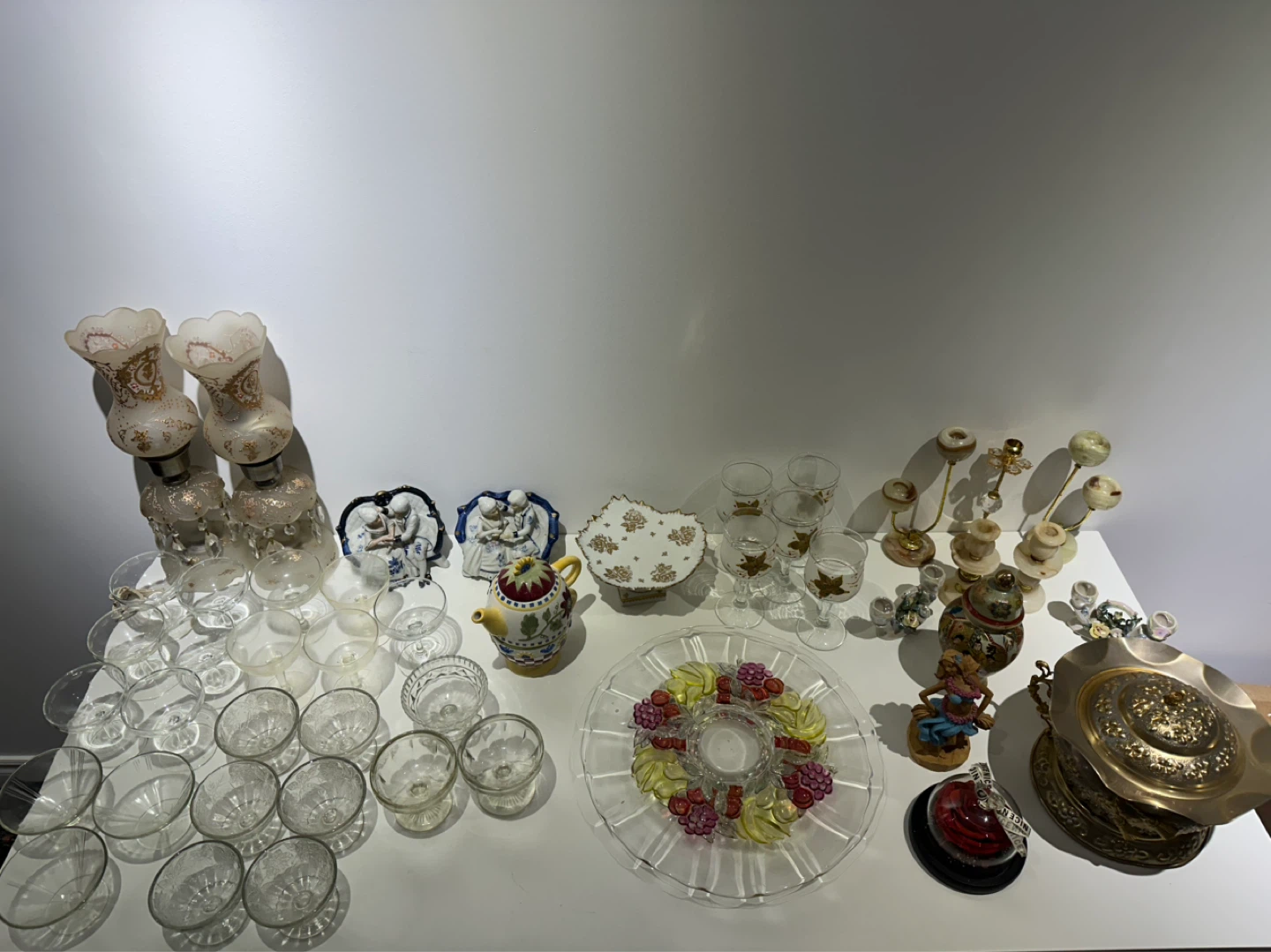 Assorted Decorative Collectibles and Glassware Lot