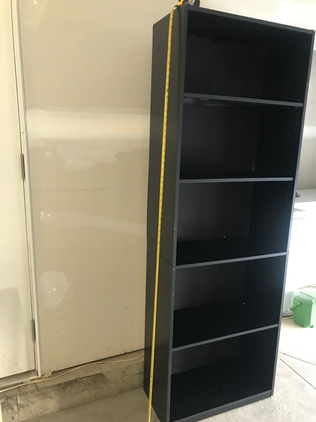 Black 5-Shelf Bookshelf