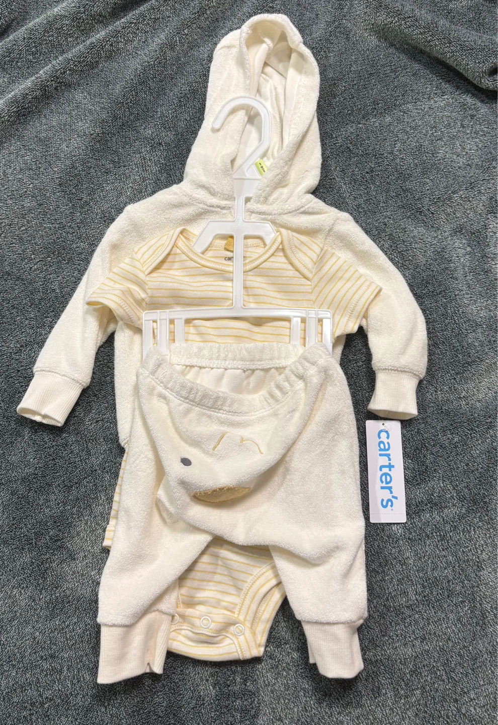Carter's Baby Terrycloth Hooded Set - 3 Months