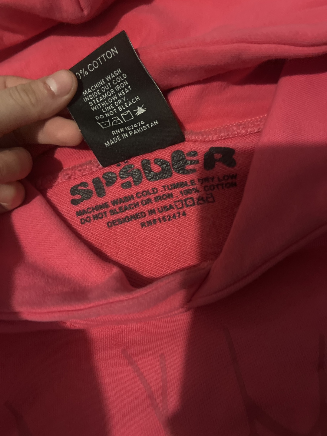 SP5DER Pink Hoodie - photo 3