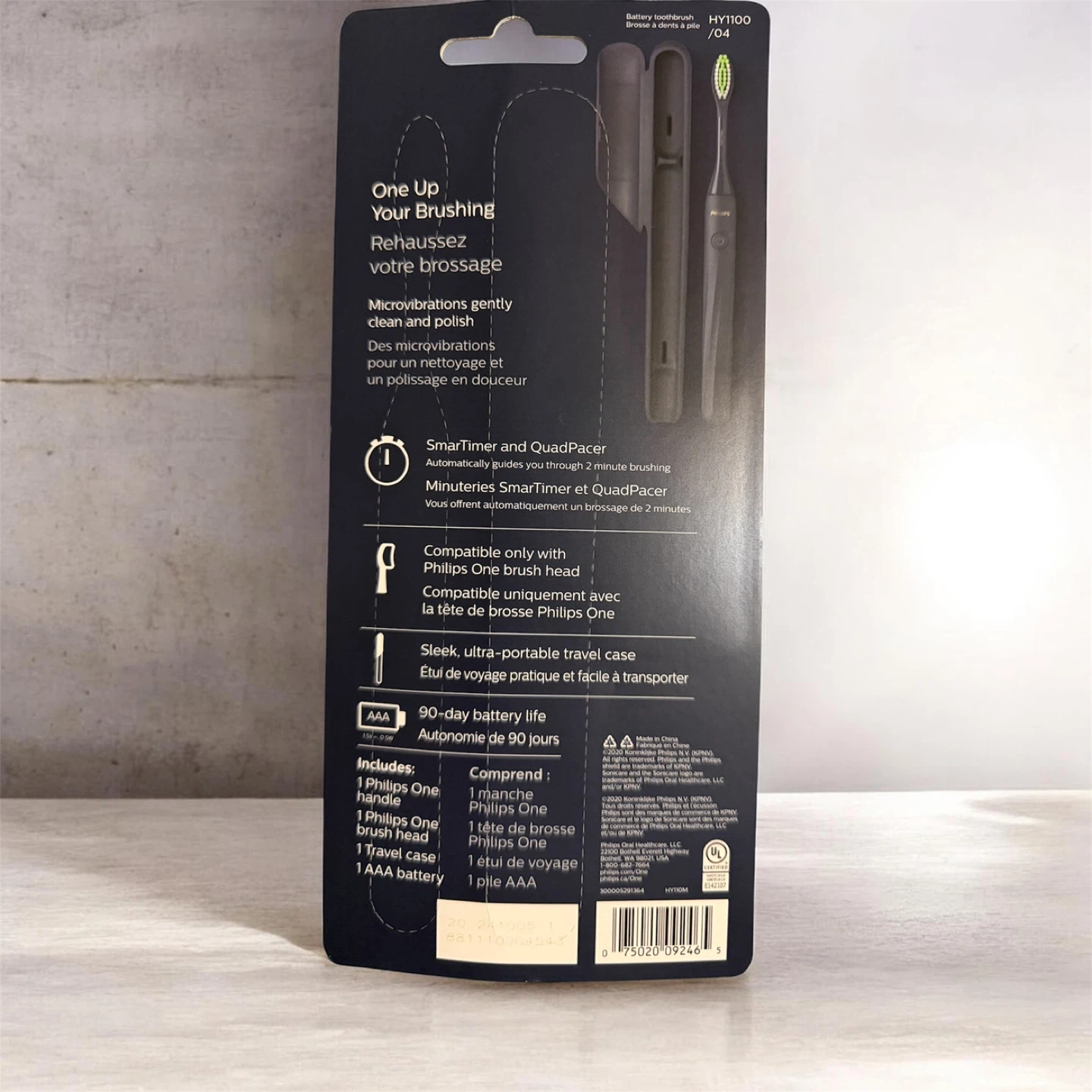 Philips One Battery Toothbrush HY1100/04 Black - photo 2