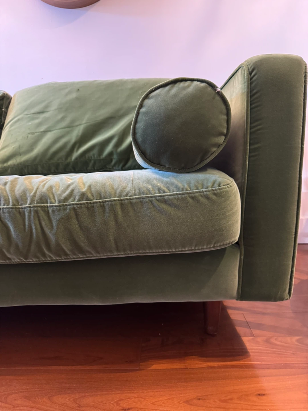 Article Sven 88" Tufted Velvet Sofa - Plush Pacific Green - photo 3