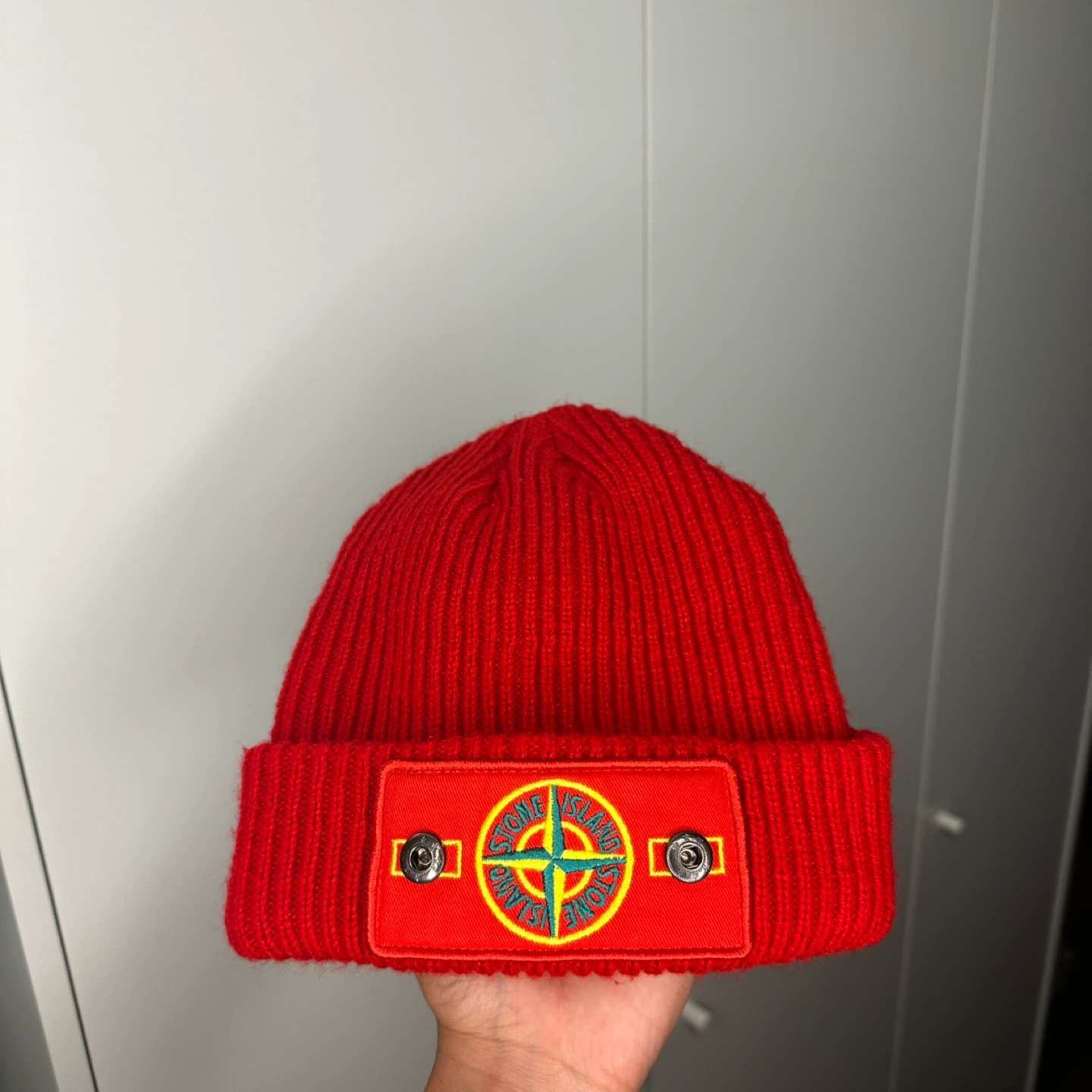 🚀Stone Island Red Knit Beanie🔥