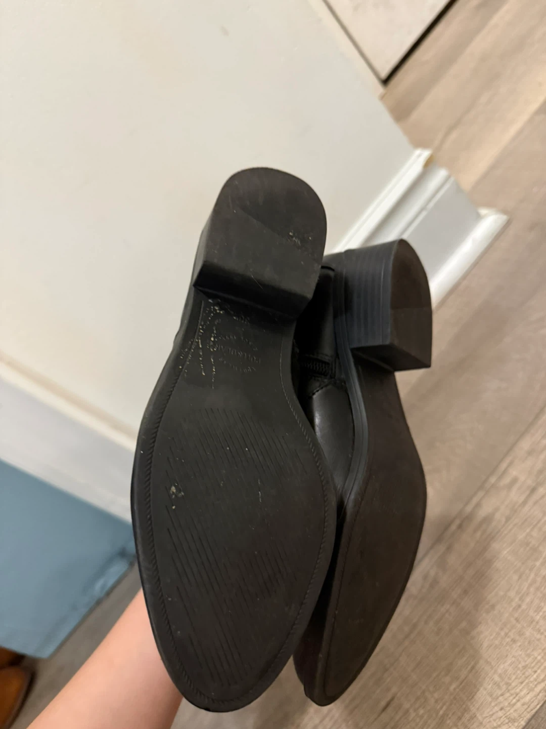 Black Ankle Boots with Buckle Detail - photo 5
