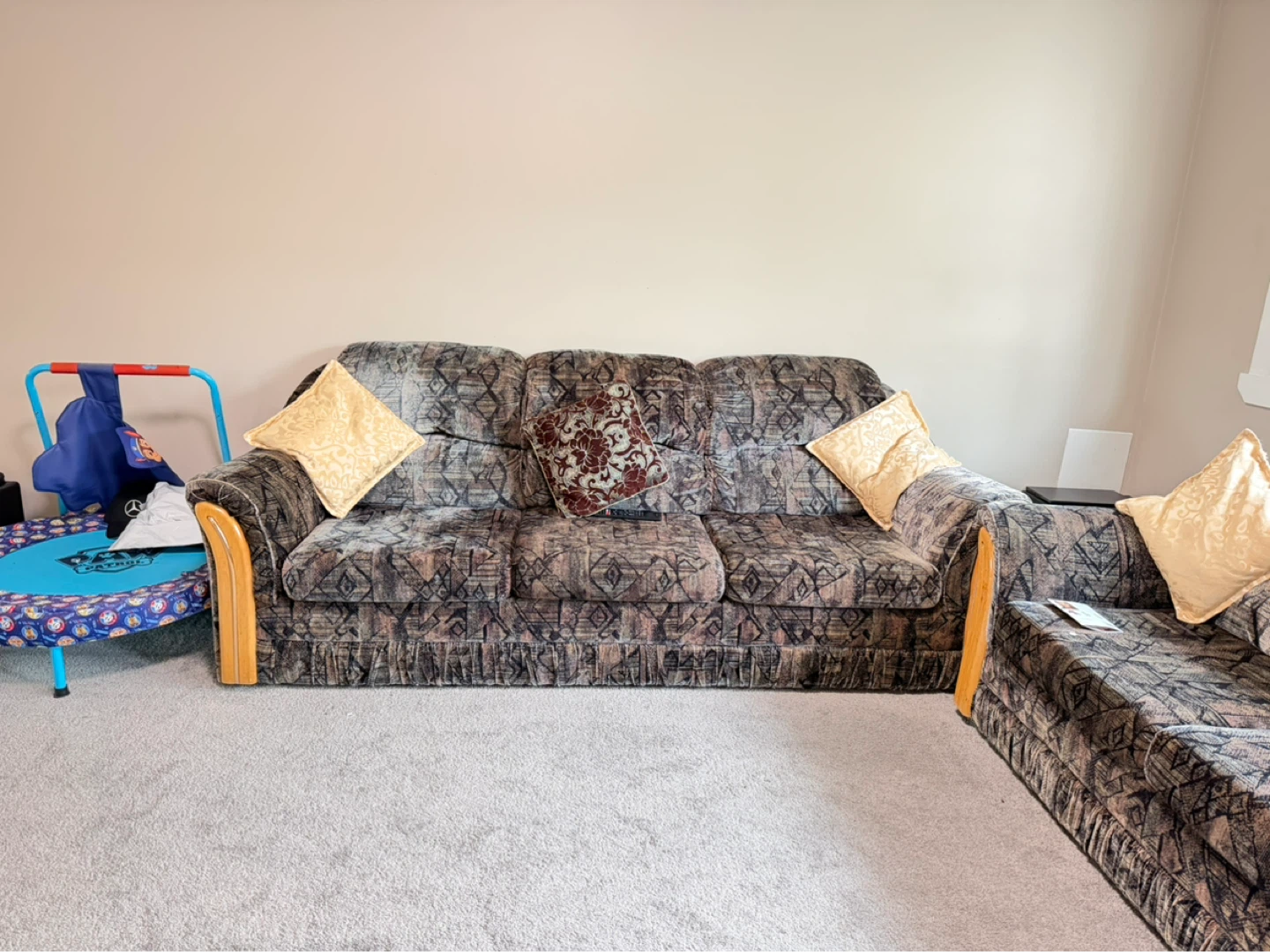 Sofa with Throw Pillows - photo 2