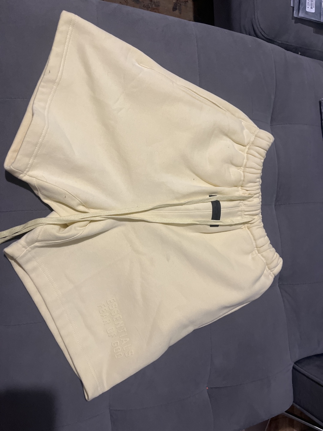 ESSENTIALS Fear of God Sweat Shorts - Light Yellow