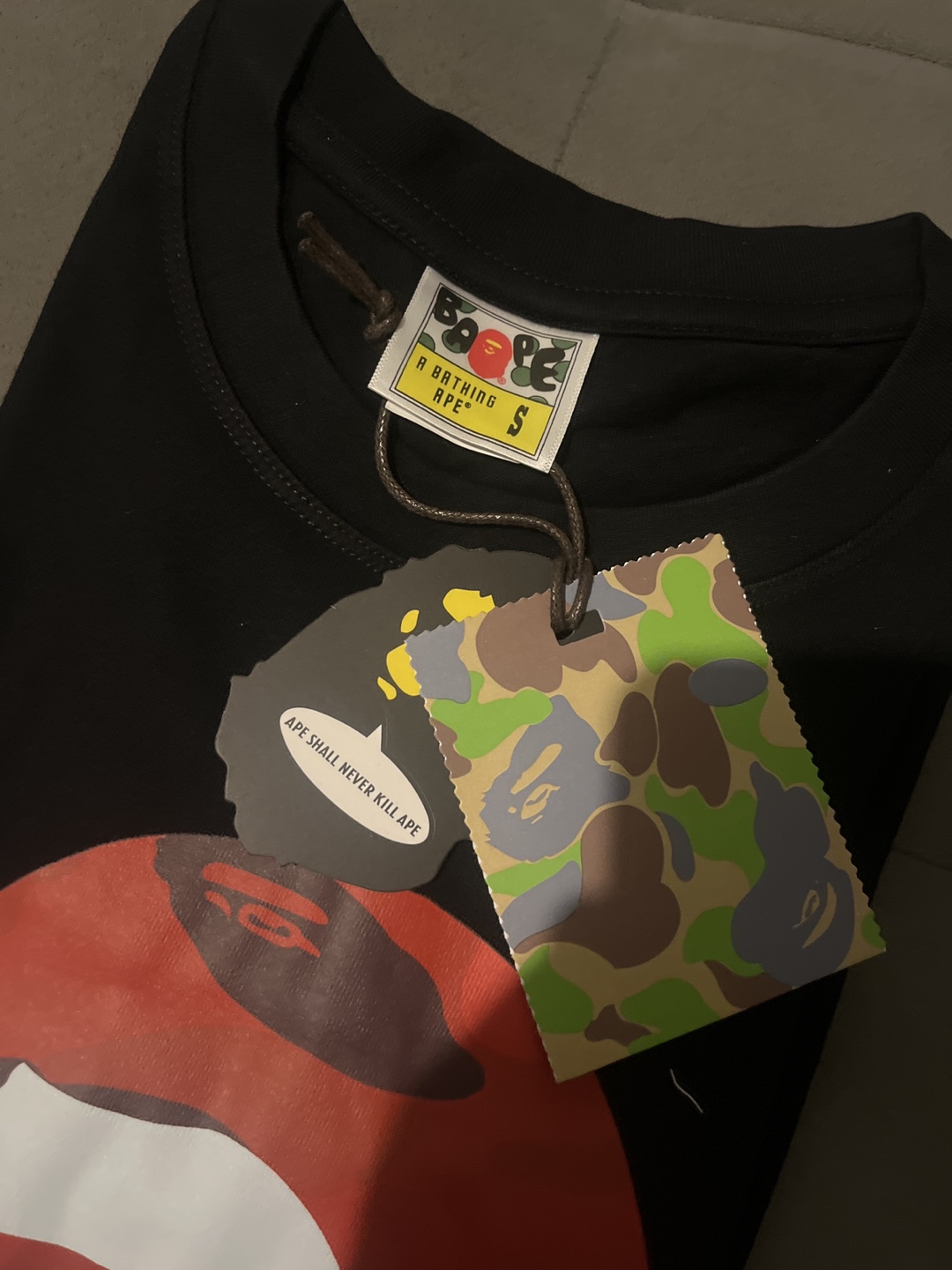 A Bathing Ape (BAPE) T-Shirt - Black and Red - photo 2