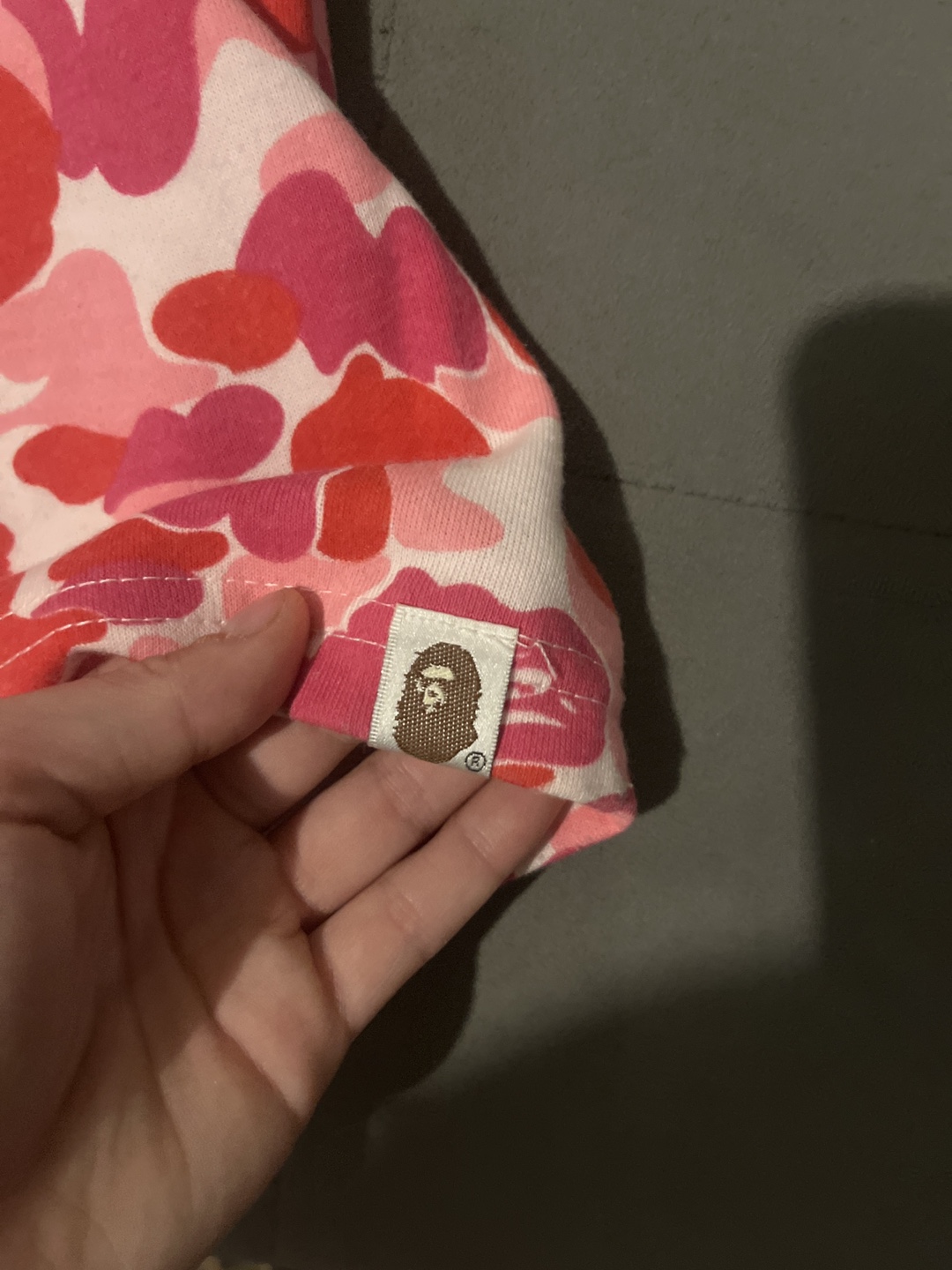A Bathing Ape BAPE Pink Camo Shark Face Shorts and Mask Bundle - photo 5