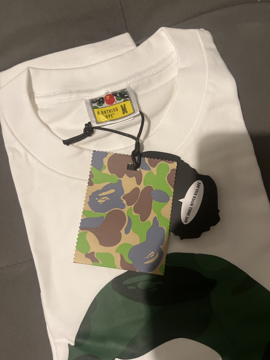 A Bathing Ape White and Green T-Shirt - photo 2