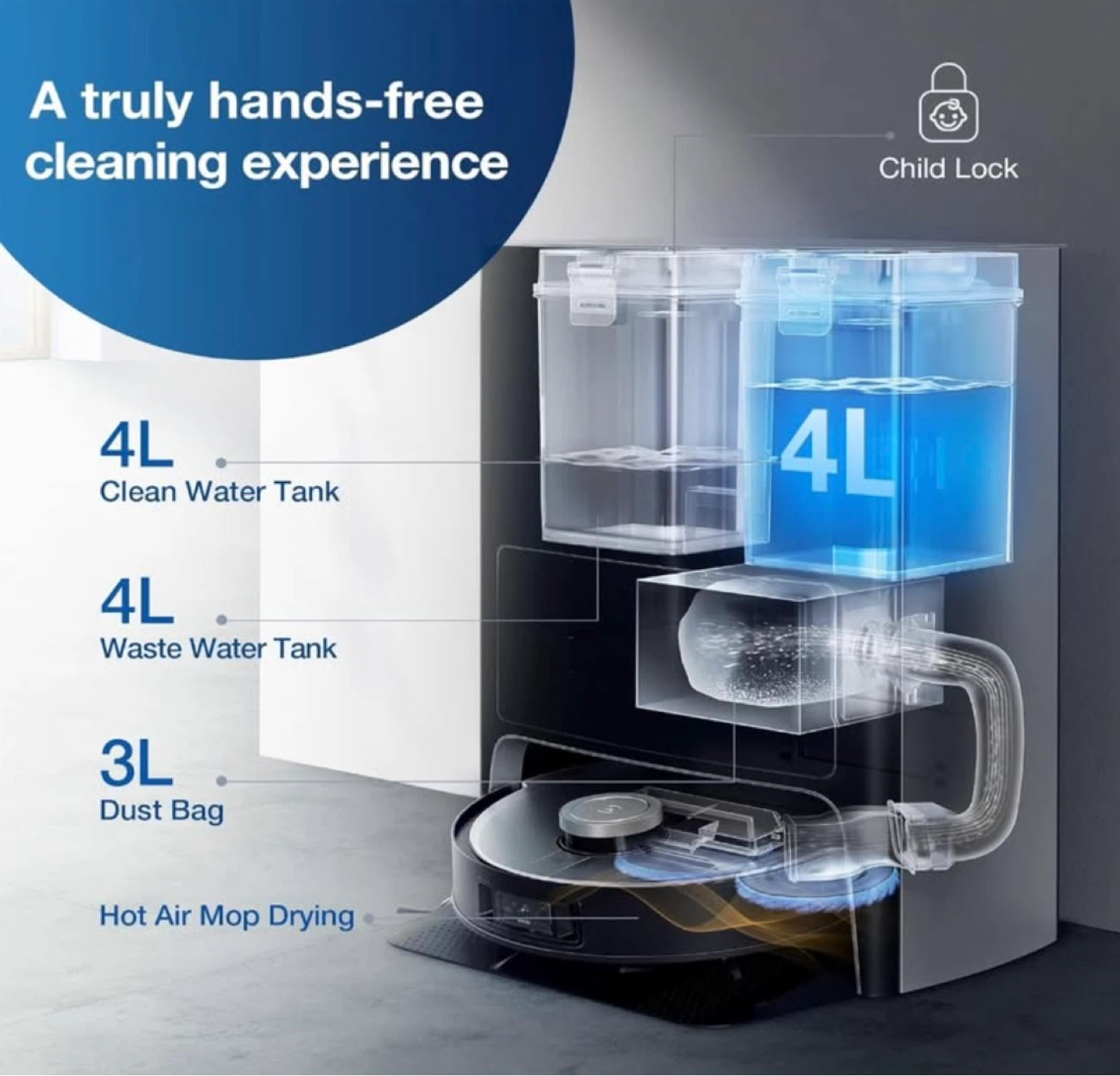ECOVACS DEEBOT X1 OMNI Robotic Vacuum & Mopping Cleaner - photo 5
