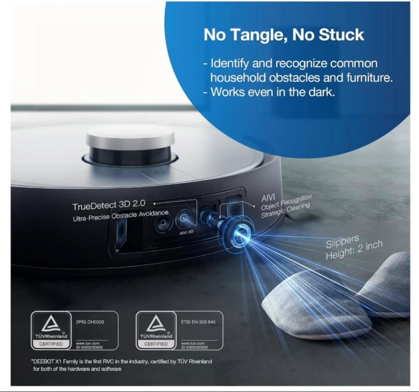 ECOVACS DEEBOT X1 OMNI Robotic Vacuum & Mopping Cleaner - photo 3