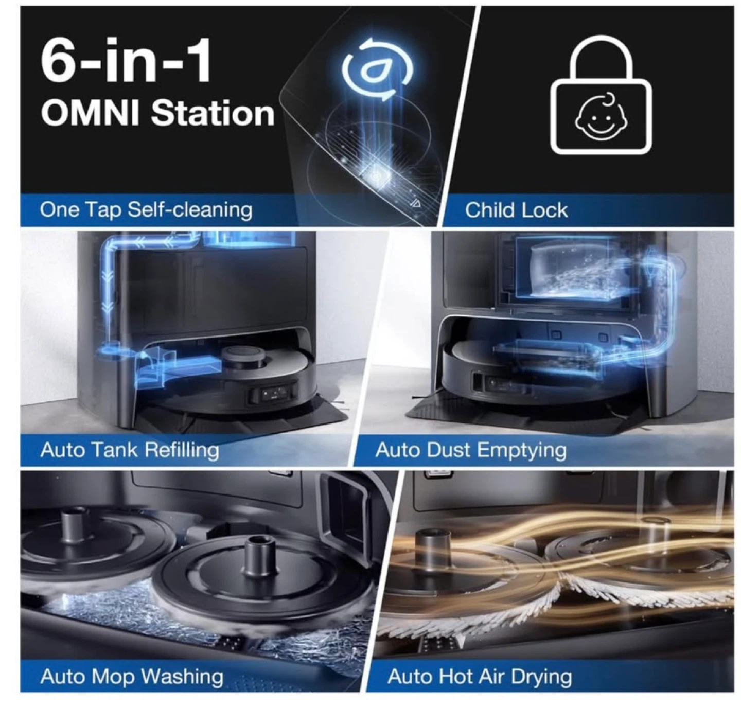 ECOVACS DEEBOT X1 OMNI Robotic Vacuum & Mopping Cleaner - photo 4
