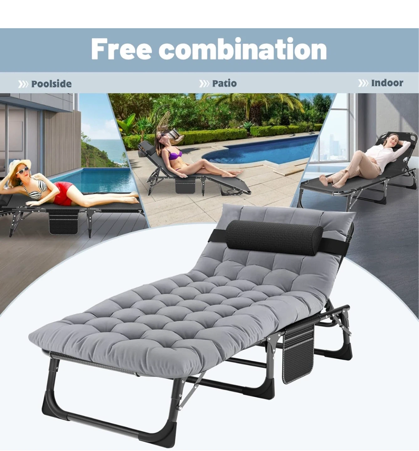 Brand New Folding Lounge Chairs – Perfect for Outdoor Relaxation