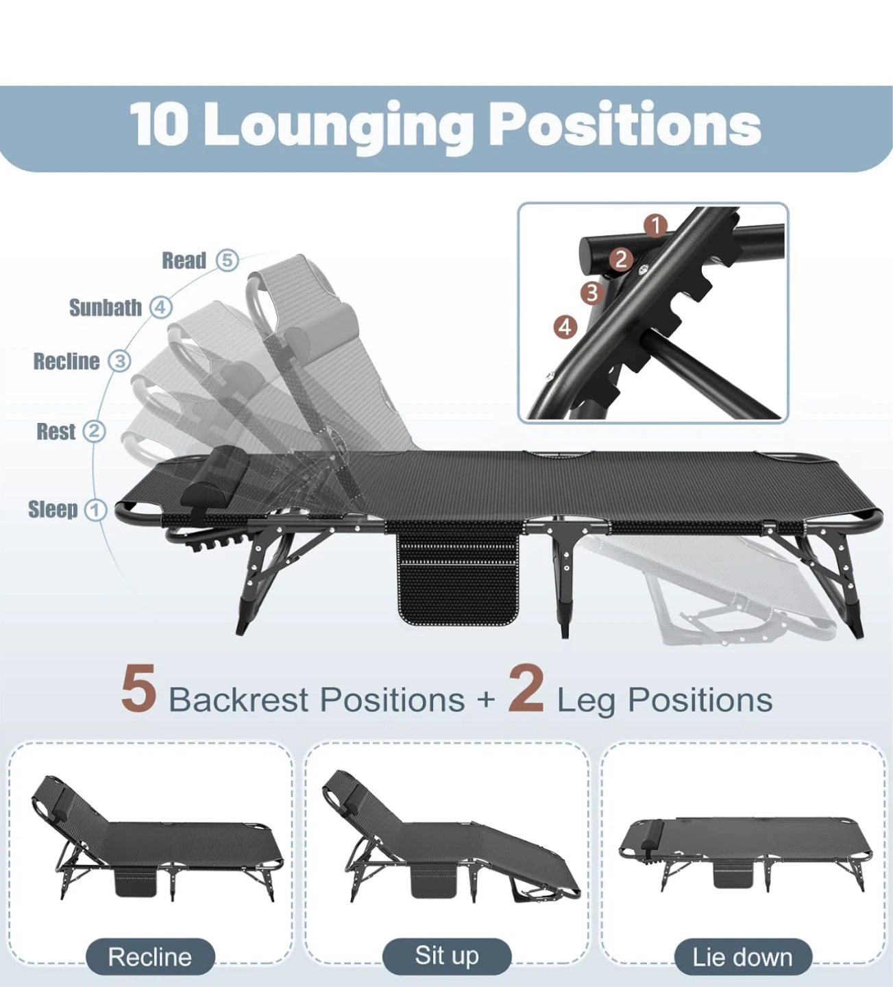 Brand New Folding Lounge Chairs – Perfect for Outdoor Relaxation - photo 2
