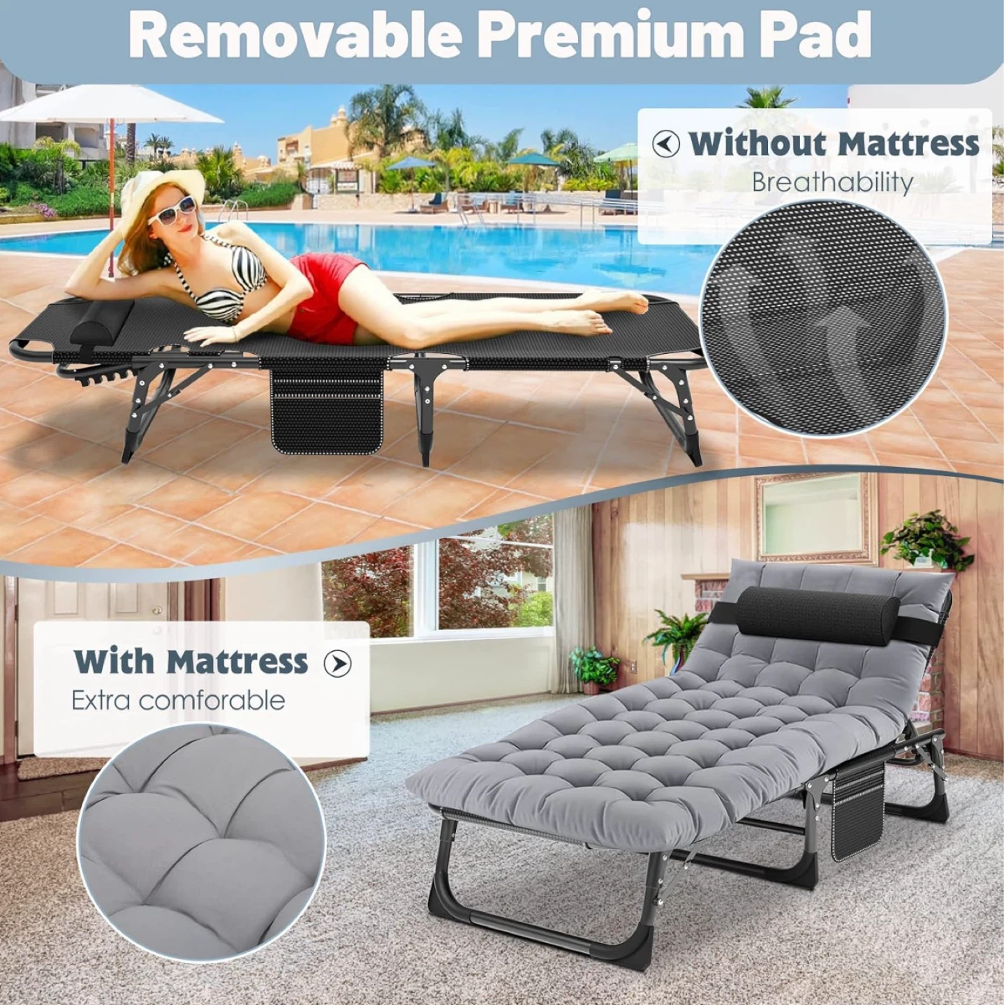 Brand New Folding Lounge Chairs – Perfect for Outdoor Relaxation - photo 3