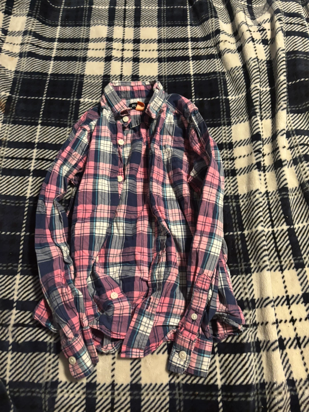 The Children's Place Plaid Button-Up Shirt - Kids M/M-7/8