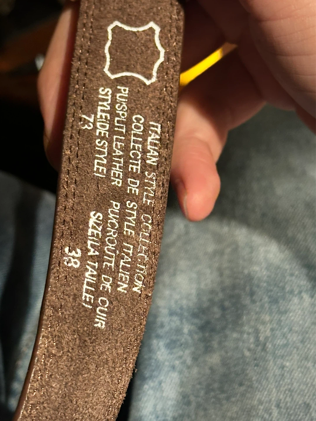 Italian style Collection Belt  style 73 size 38 - photo 3
