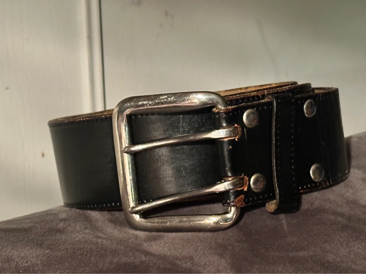 University Top Grain Steerhide Bridle Leather Belt Size 42