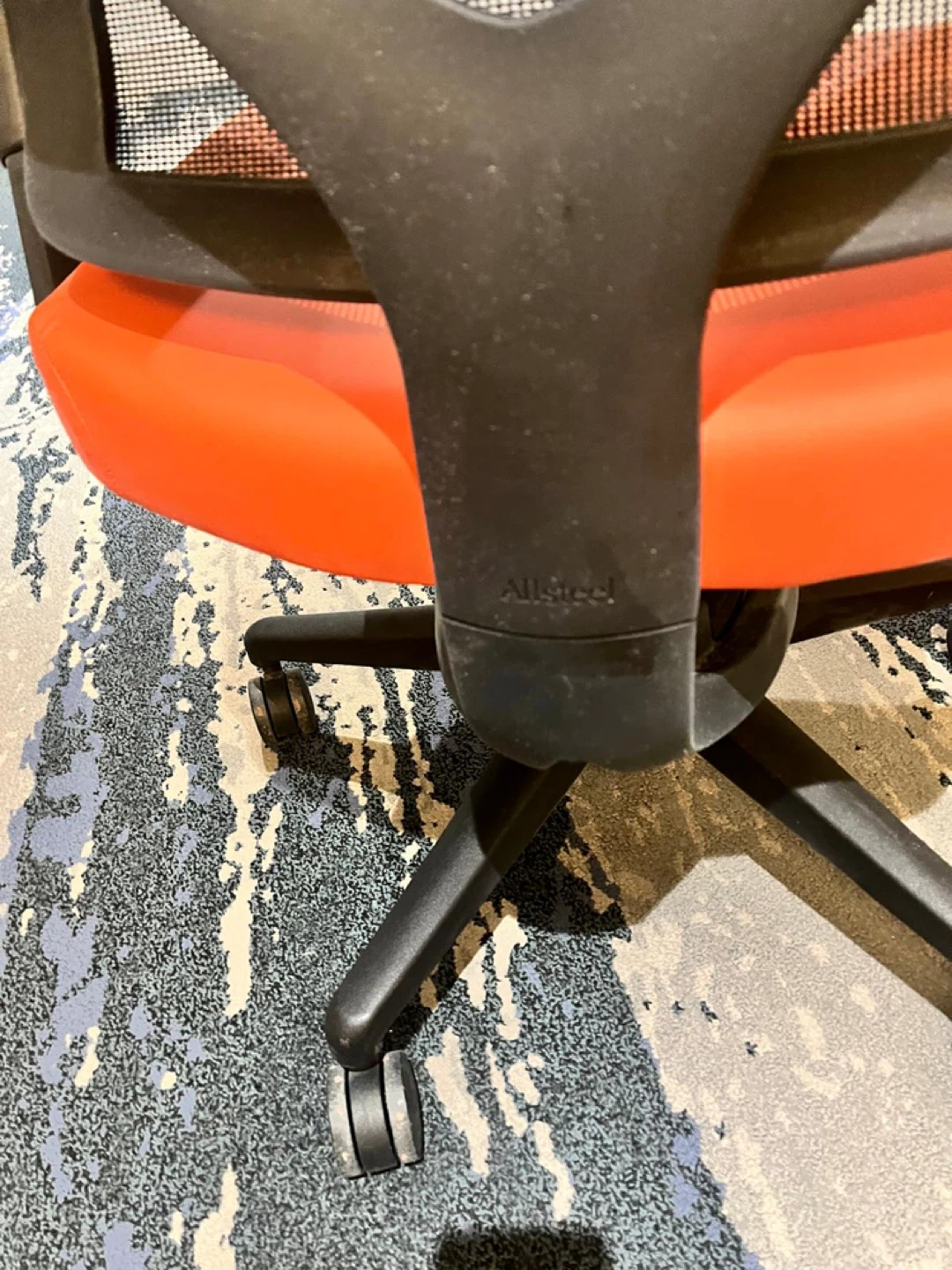 Allsteel Office Chair - Orange Mesh Back - photo 5