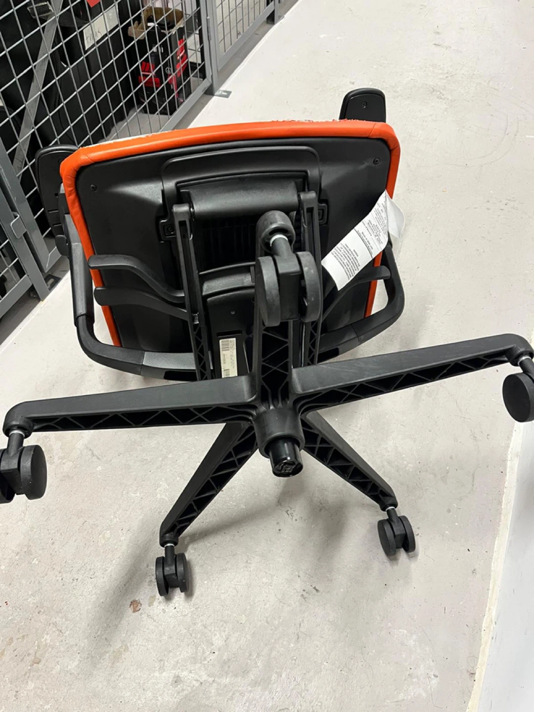 Allsteel Office Chair - Orange Mesh Back - photo 4