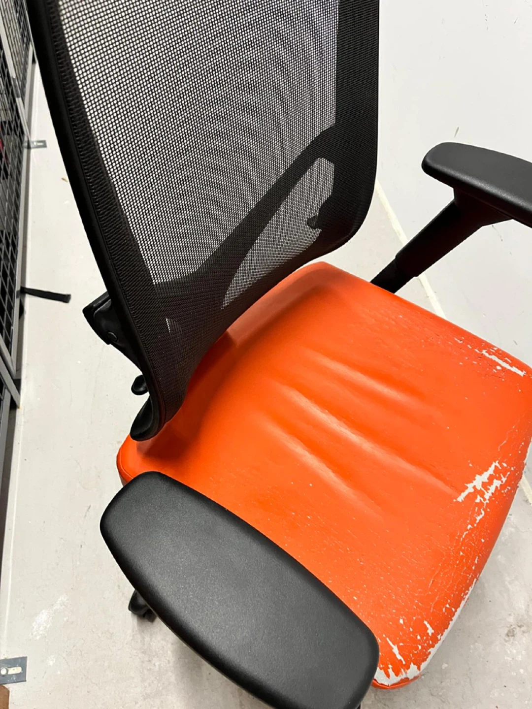 Allsteel Office Chair - Orange Mesh Back
