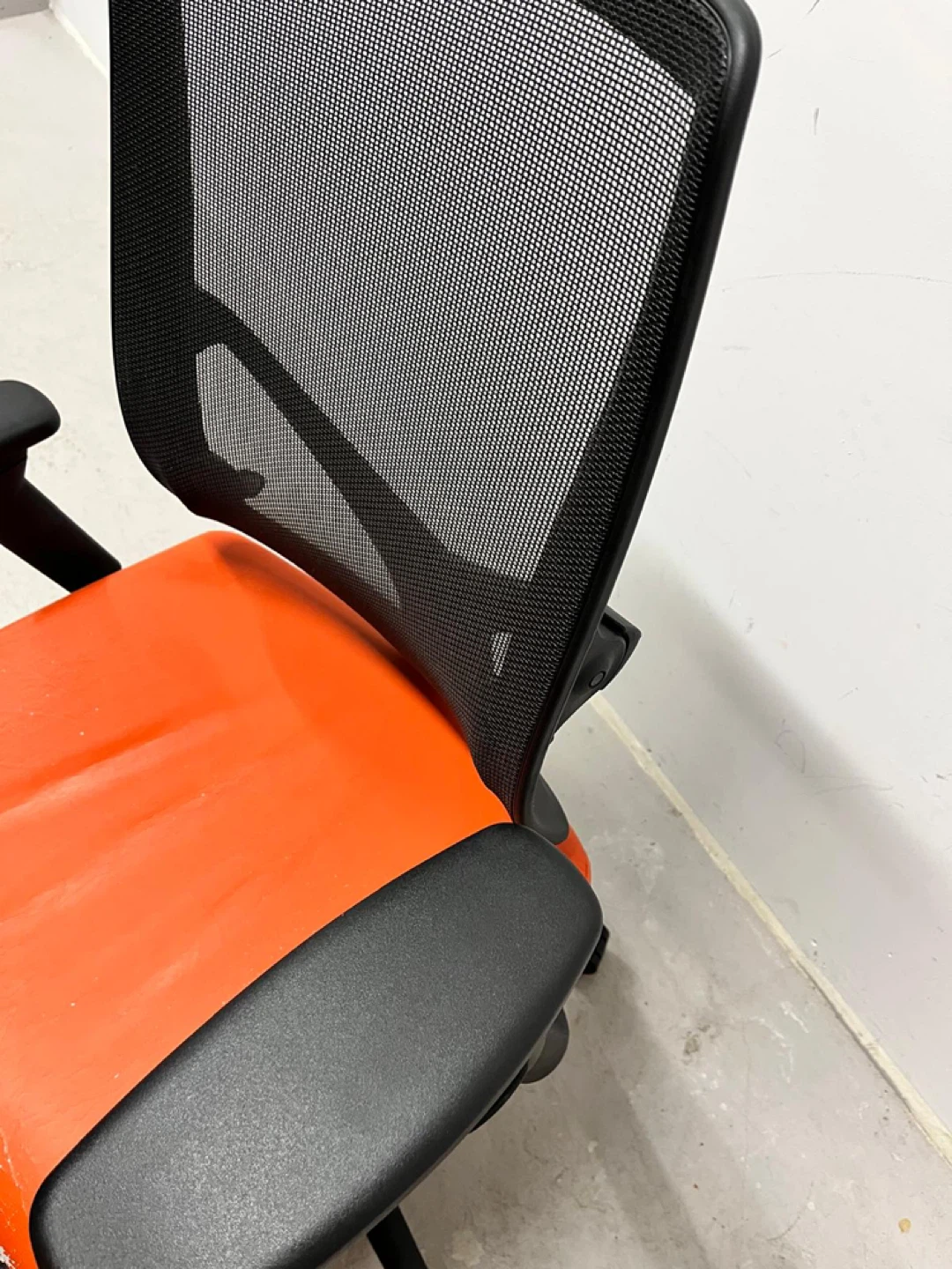 Allsteel Office Chair - Orange Mesh Back - photo 2