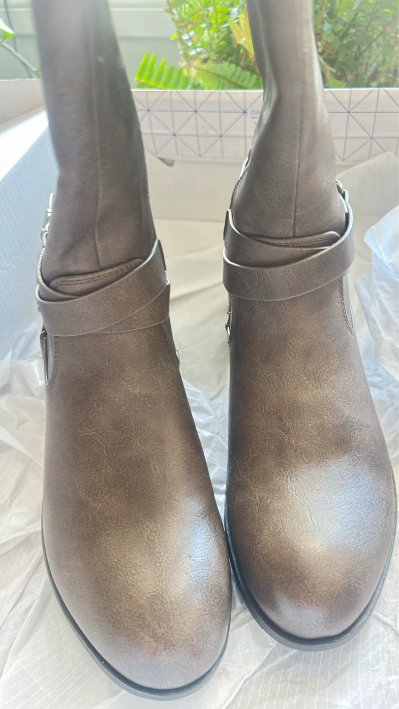 Call It Spring Women's Brown Faux Fur Lined Boots Size 7 - photo 3