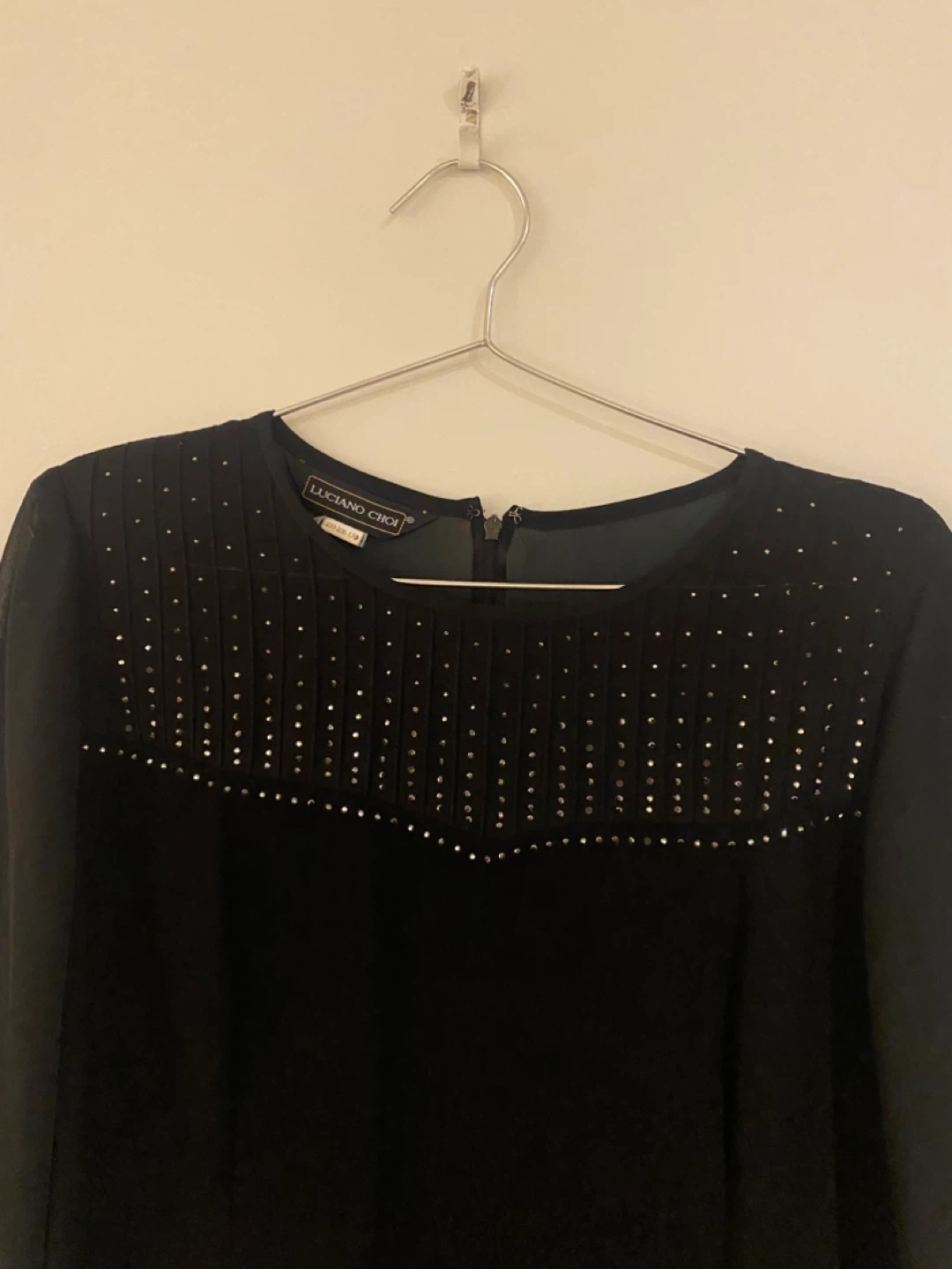 Designer Luciano Choi Black Beaded Dress - photo 2