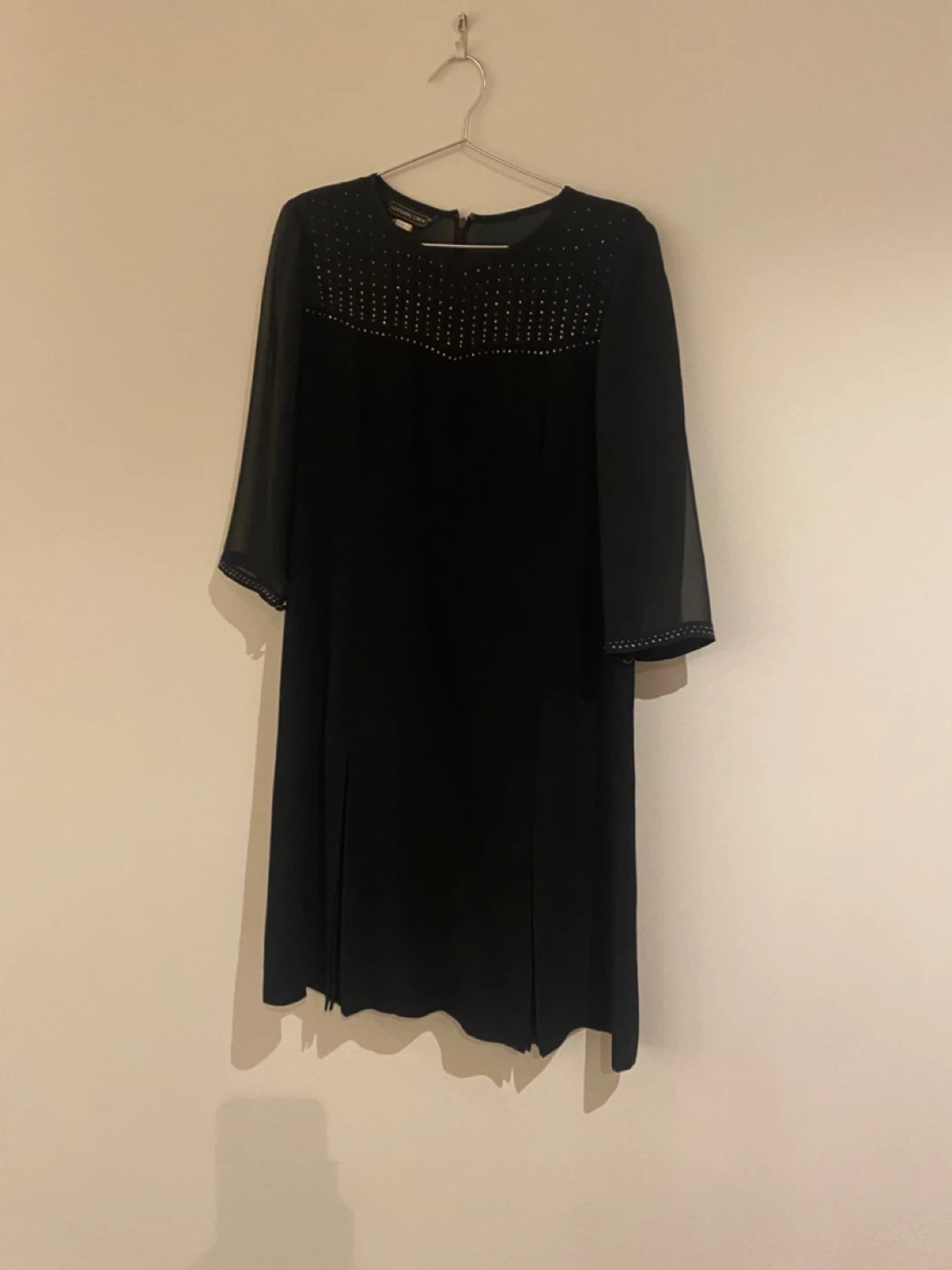 Designer Luciano Choi Black Beaded Dress
