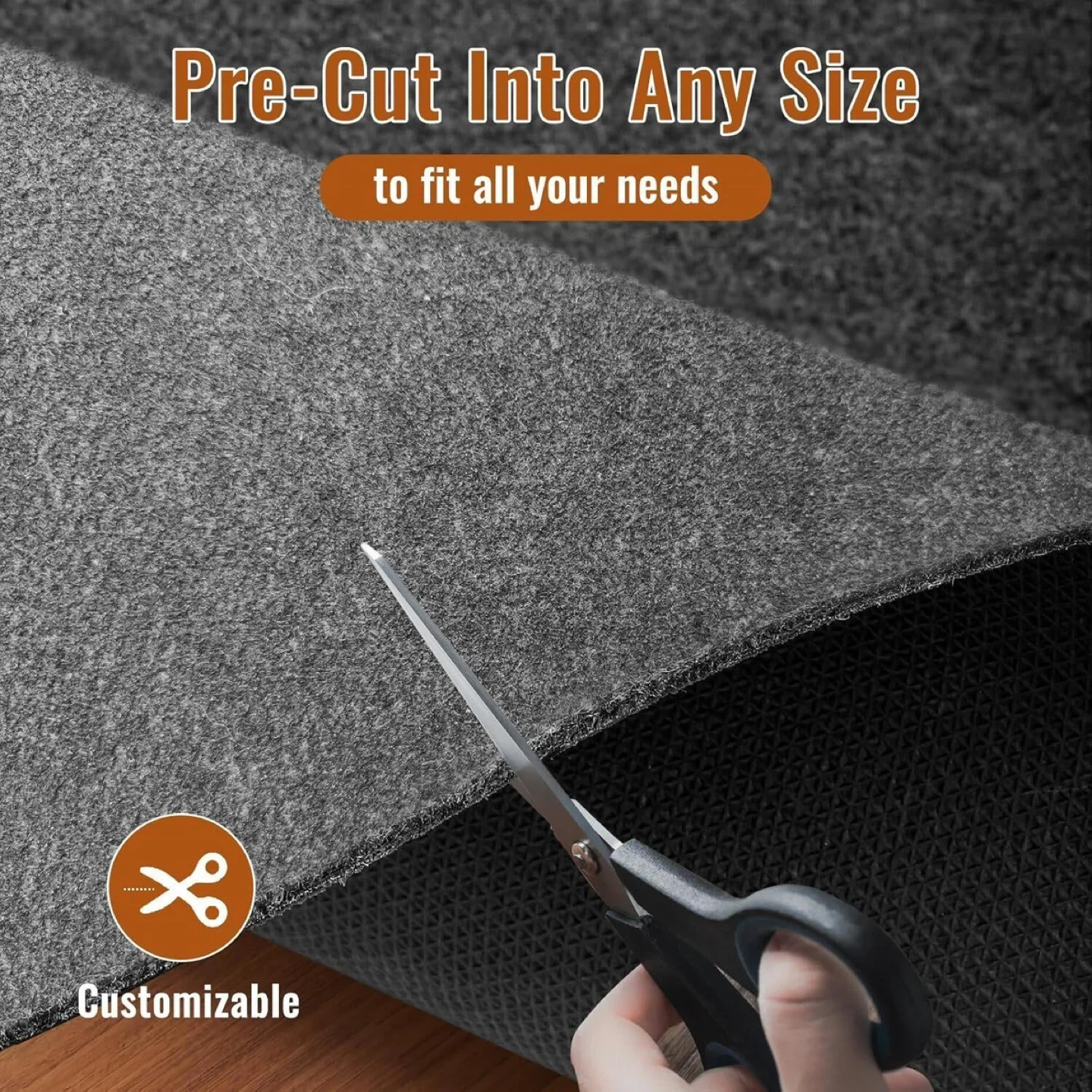 Felt Rug Pad, 5 x 8 Ft Rubber Non-Slip - photo 3