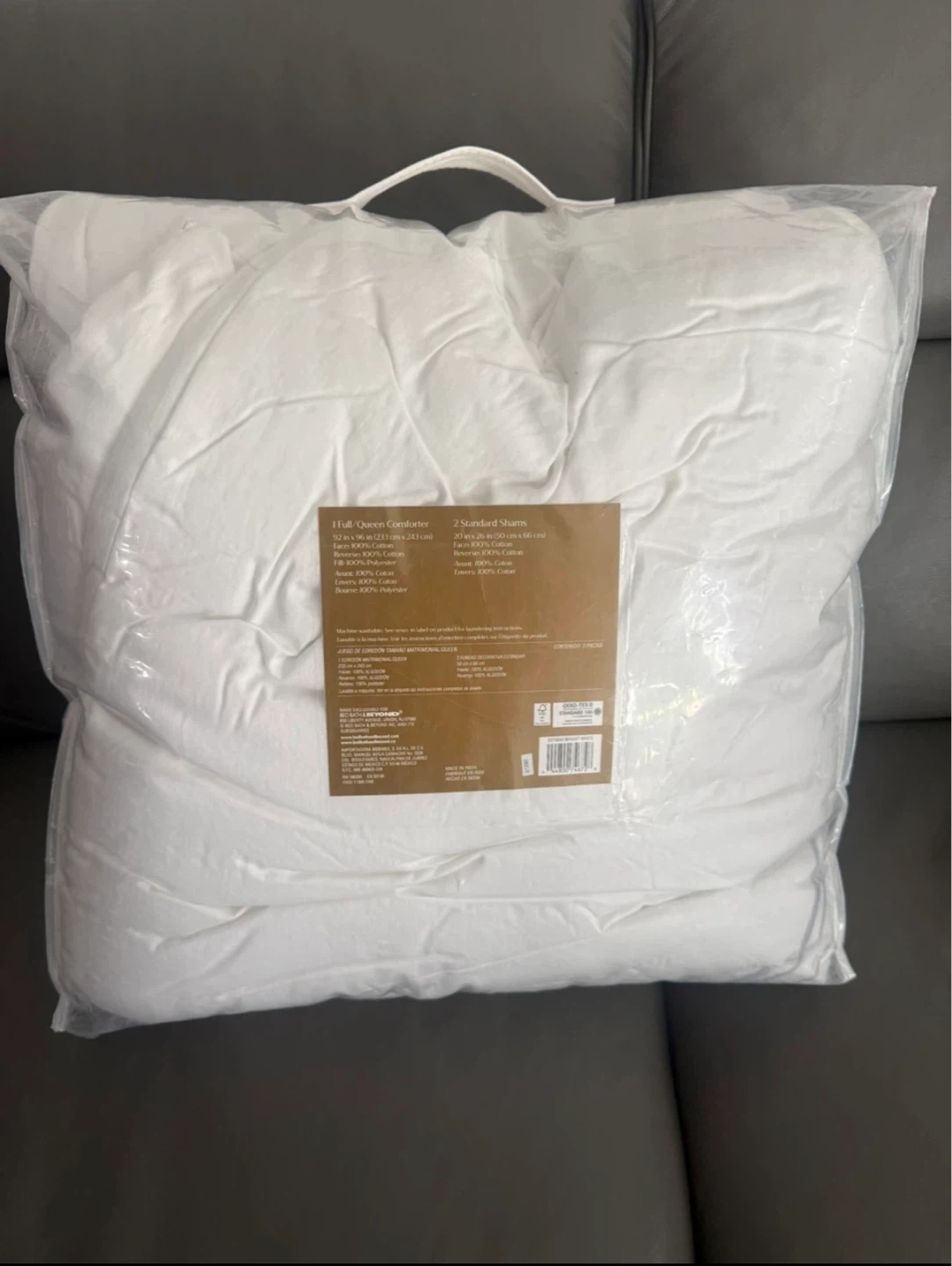 Everhome Emory Hotel Border Comforter Set - Full/Queen